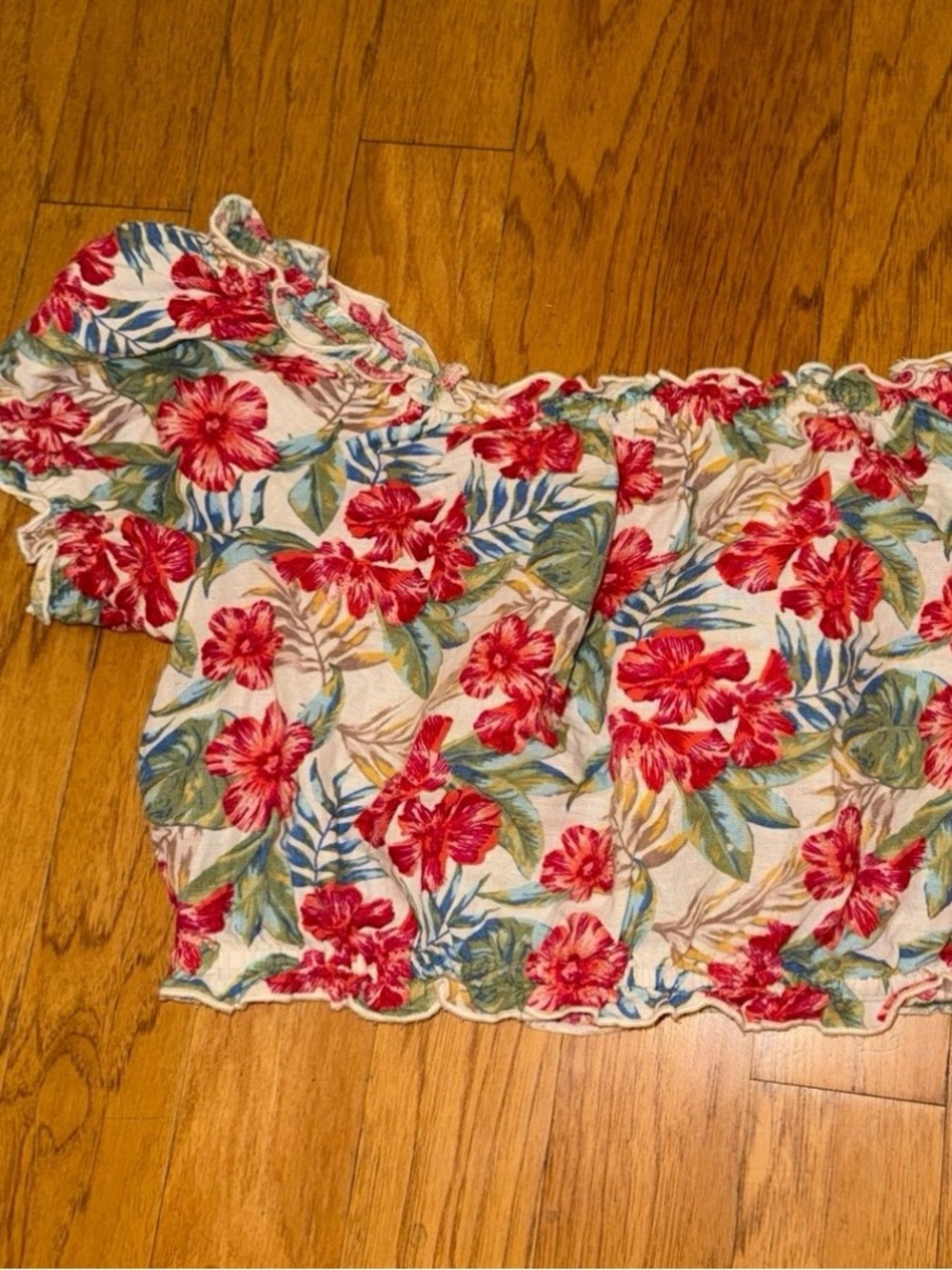 Brand New American Eagle Aerie Tropical Floral Crop Top Size Medium